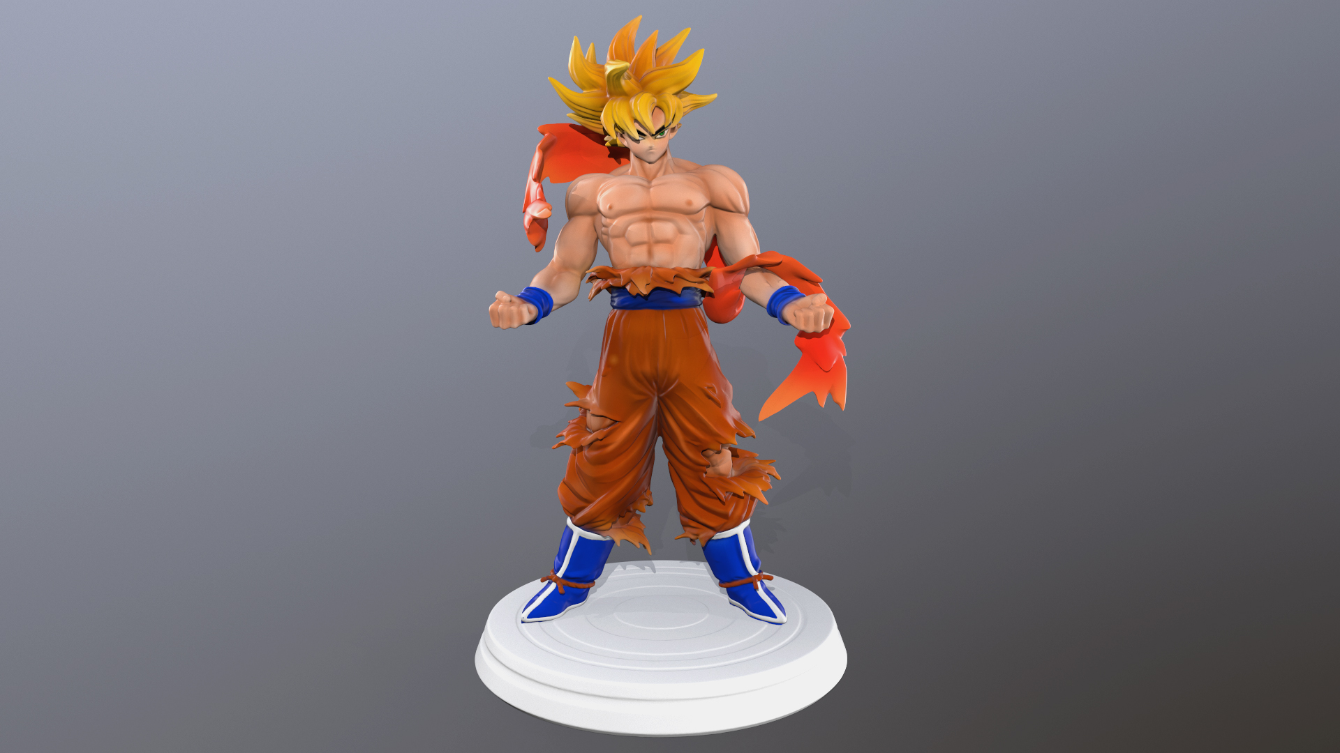 Goku Dragon Ball Z 3d Print Model By Playdesign 3docean